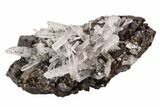 Quartz, Sphalerite and Pyrite Association - Peru #107435-1